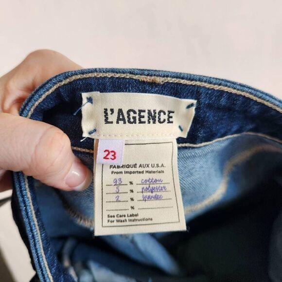 L'AGENCE High Line High Rise Skinny Jeans 23 - Picture 3 of 4
